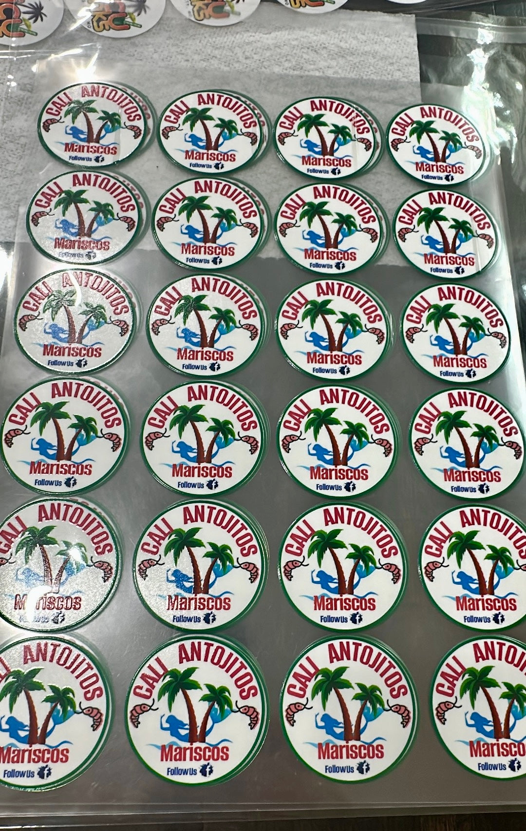 Custom Business Waterproof Stickers / Decals Sheets
