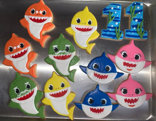 Baby Shark cookies