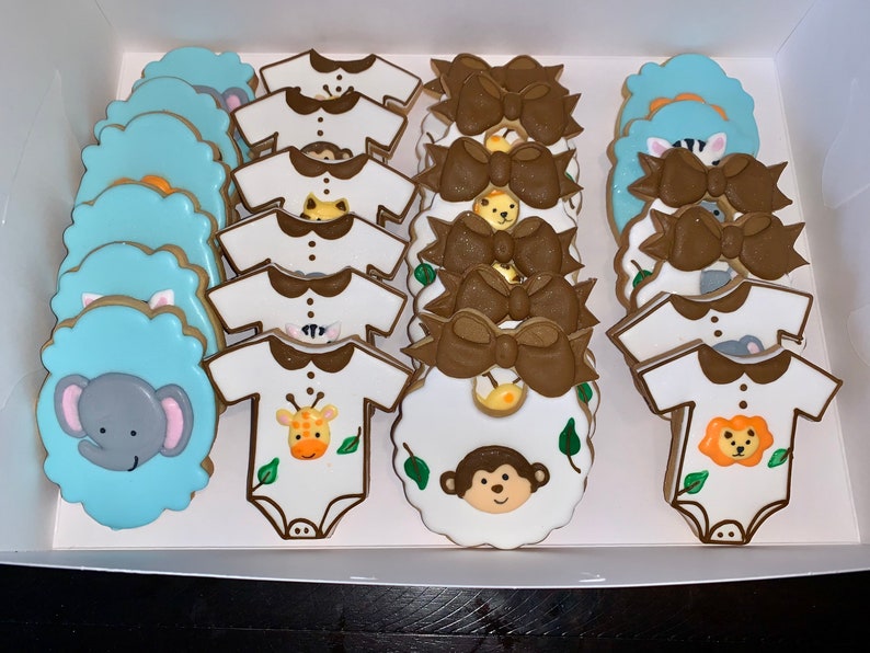 Safari 2024 Baby Shower cookies