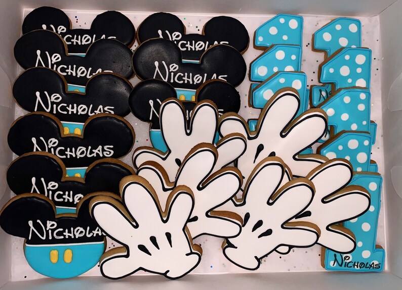 Personalized Mouse Ears cookies