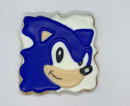 Sonic the Hedgehog Inspired Cookies - One Dozen (12)