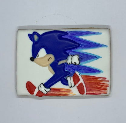 Sonic the Hedgehog Inspired Cookies - One Dozen (12)